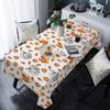 Autumn Thanksgiving Pumpkins Maple Leaves Tablecloth for Table Decor Fall Harvest Kitchen Dining Table Cloth Thanksgiving Decor