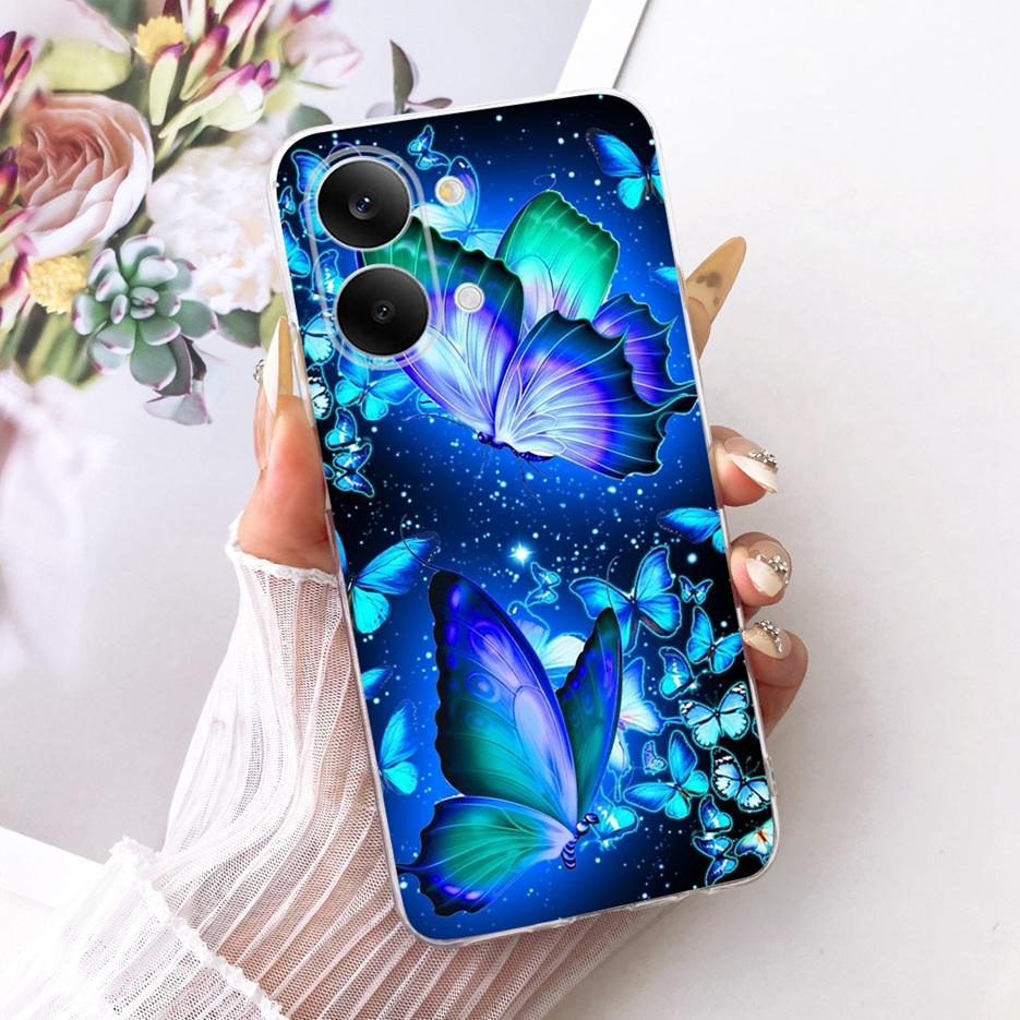 For Xiaomi Redmi Turbo 5 Max Case Cute Cat Flowers Painted Cover Soft Slim Phone Case For Xiaomi Redmi Turbo 5 Turbo5 Max Fundas