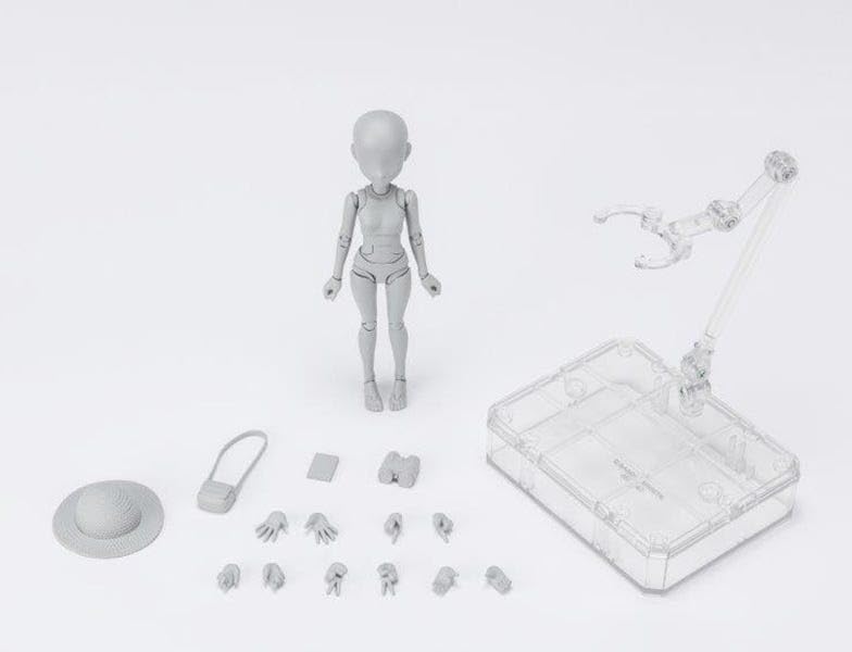 TAMASHII NATIONS Edition DX SET Color 130mm Movable Figure BAS62103 S.H.Figuarts Body-chan -Ken Sugimori- (Gray Ver.) Approx. PVC&ABS