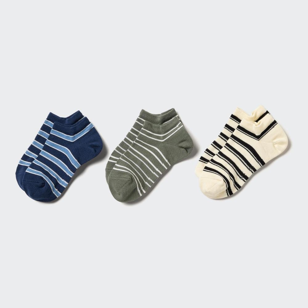 

Uniqlo Kids Short Socks 3p Stripe 67 BLUE/KIDS 22cm