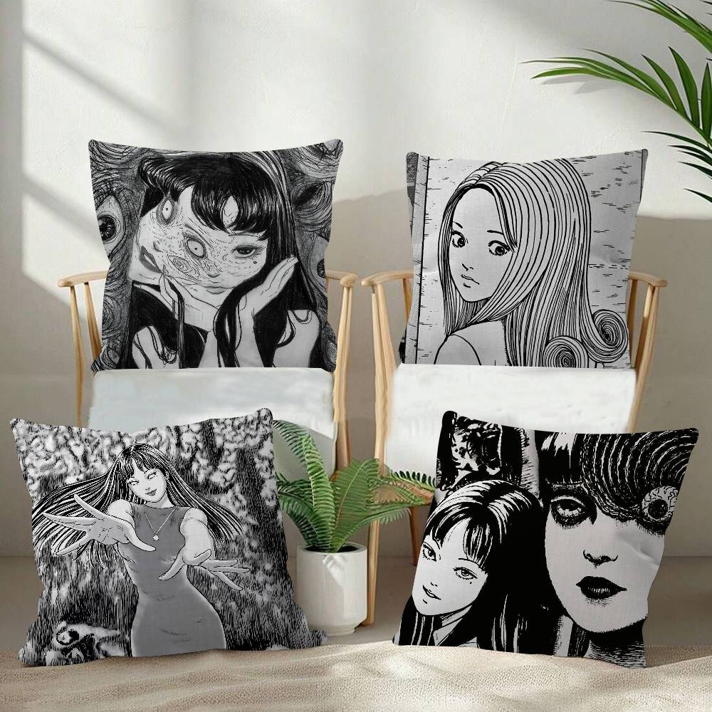 Japan Anime JJunji Horror Ito  pillow cover sofa cushion cover home room decoration children gift