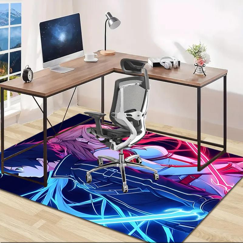 1pc Sword Art Online1 Design Area Rug - Non-Slip, Soft & Cozy Floor Mat for Living Room, Bedroom, Office - Indoor/Outdoor Decorative Carpet