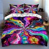 Colorful, swirling, stars. Bedding Duvet cover sets Duvet covers Pillowcases gifts (1 * Duvet Cover 2 * Pillowcases, without duvet insert)