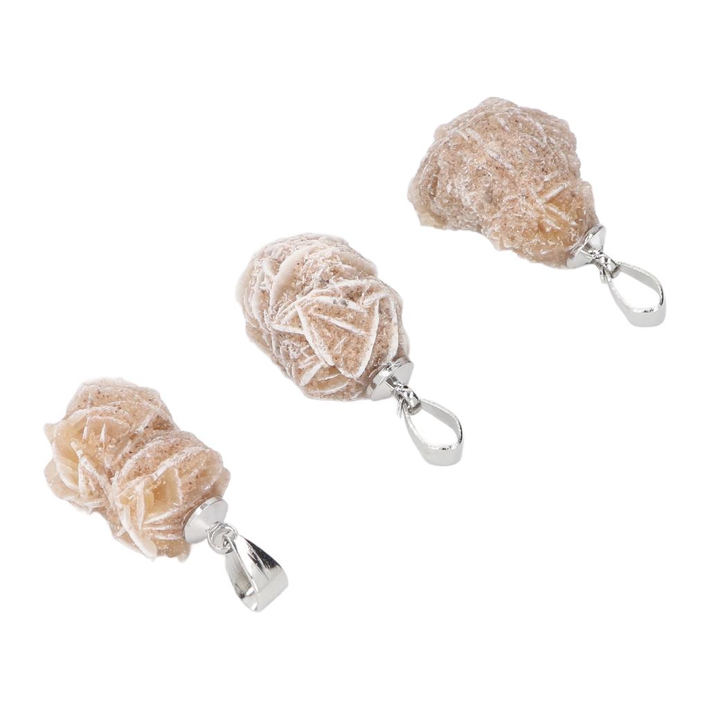 3 шт. Камінь Пустельна троянда Багатоцільовий Підвіска-кулон Пустельна троянда для виготовлення ювелірних виробів, декорування