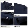 Men's Mulberry Silk Blend Long-Sleeve Polo Shirt