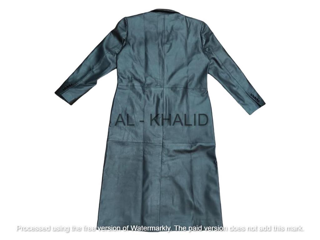 BLACK Women's Trench Coat Real Lambskin Handmade Long Stylish Casual Coat Formal