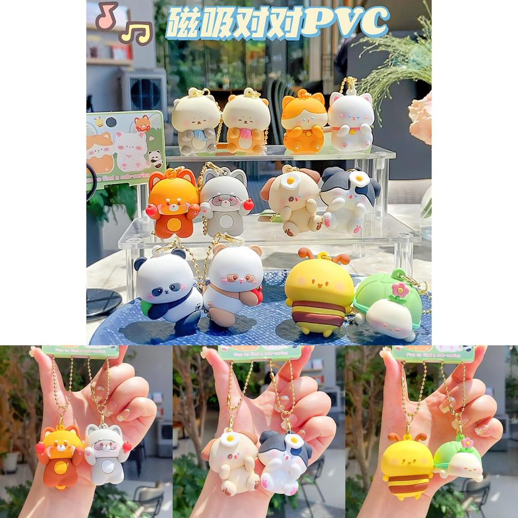 Jinnew Original Resin Turtle And Bee Magnet Keyring With Cute Cartoon Style For Gifts