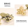 Retro Cabinet Door Knobs Furniture Hardware Wardrobe Drawer Pulls Octopus Brass Handle  Furniture