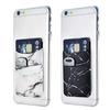 1pcs Thin Women Men Cell Phone ID Credit Card Holder Silicone Case Pouch Back Sticker Slim Wallet Case Card Holder