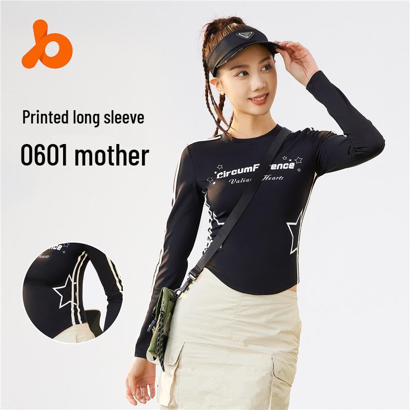 

Juyi Hall Retro Style Slimming Long Sleeve Yoga Top Small