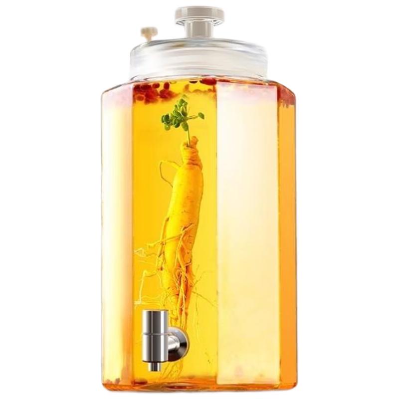 HANDUNYOU 7.5L Sealed Glass Fermentation Jar