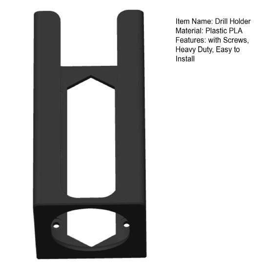 Elektrischer Bohrerhalter mit Schrauben, Schwerlast, Garagen-Elektrowerkzeug-Organizer, Halterung, 3D-gedruckt