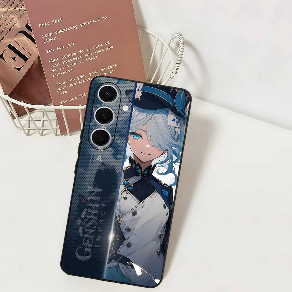 

Genshin Impact Furina Phone Case For Samsung S 24 Fe 25 Ultra Plus 20 Lite 21 30 22 23 24 22 Ultra 5G Fundas Samsung S20 5G