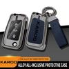 Custodia per Chiave Remota Auto in Lega di Zinco Per Skoda Karoq Protezione Telecomando Per Škoda Karoq Portachiavi per Chiave Auto Accessori Auto