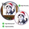 Festive Home Accents Christmas Cat Window Sticker, Cute Kitten Static Cling, Removable Reusable Clings Waterproof Holiday PVC Decal for Living
