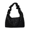 2026 New Gentle Style Star Ruffle Shoulder Bags for Women Larger Capacity Casual Crossbody Bags Student Commute Canvas Tote