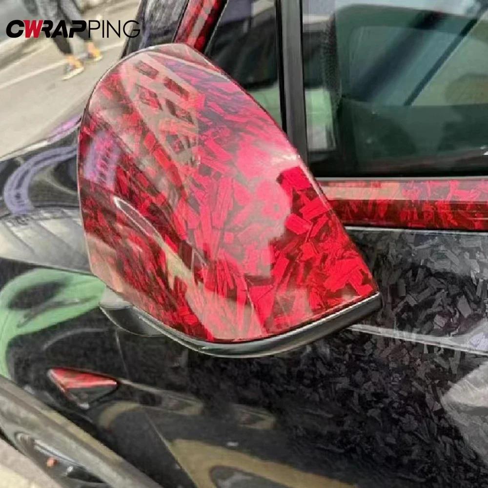 Forged Carbon Fiber Car Sticker DIY Film Vinyl Wrap Air Release Motorcycle Stickers Decals Auto Wrap Foil Car Accessories