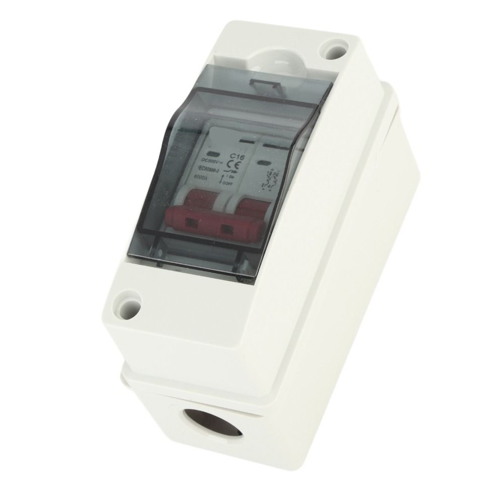 DC500V PV Solar Disconnect Switch IP65 16A/20A/32A/40A/63A Photovoltaic DC Isolation Switch RV Breaker Box DC Power Systems