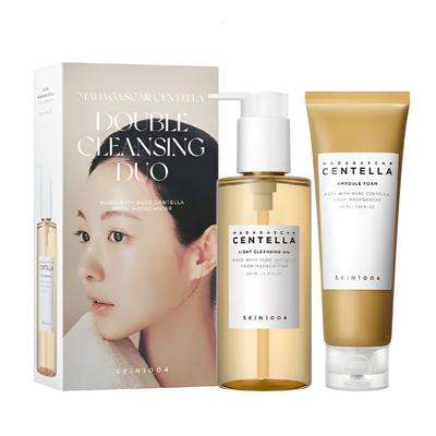 SKIN1004 Madagascar Centella Double Cleansing Duo (Light Cleansing Oil 200 Ml + Ampoule Foam 125 Ml)