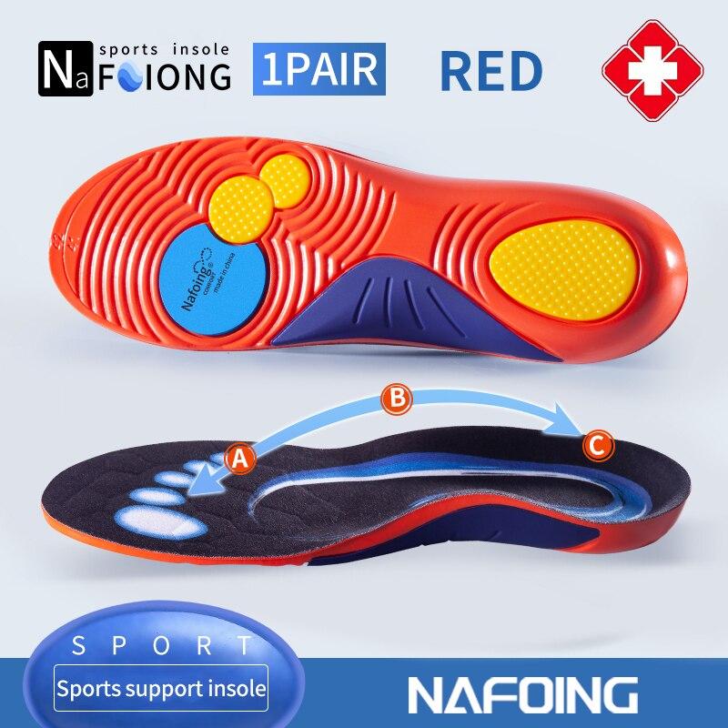 Sport Insoles for Shoes Sole Shock Absorption Deodorant Breathable Cushion Running Insoles for Feet Man Women Orthopedic Insoles