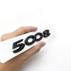 2026 Hot Car Sticker New Car Exterior Decoration Badge Stickers ABS 3D Chrome Black Letters Nameplate Emblem For Peugeot 2008 30