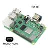 CN-006 2Pcs/Set HDMI To Micro HDMI Adapter,HDMI To HDMI Connector for Raspberry PI 3B/3B+/4B Opposite U Shape Back Angled