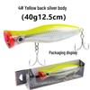 12.5cm 40g Surface Popper Sea Fishing Lure for GT Tuna and Boat Fishing