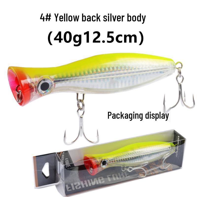 12.5cm 40g Surface Popper Sea Fishing Lure for GT Tuna and Boat Fishing