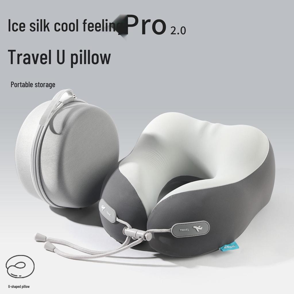 Portable U-Shaped Memory Foam Neck Pillow for Parent-Child - Foldable Travel, Airplane, Office & Nap Support