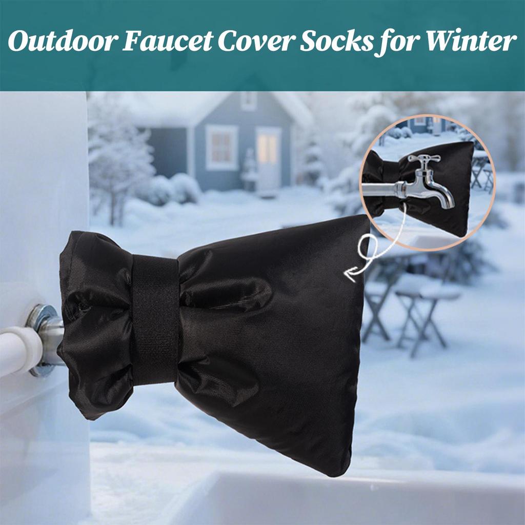 Faucet Covers For Outside Frost-Proof Waterproof Tap Sock 5.9x7.5Inch Outside Faucet Cover Freeze Protection For Water