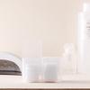 Nail Tool Cotton Pad Organizer Clear Plastic Storage Box Pads Swabs Home Use