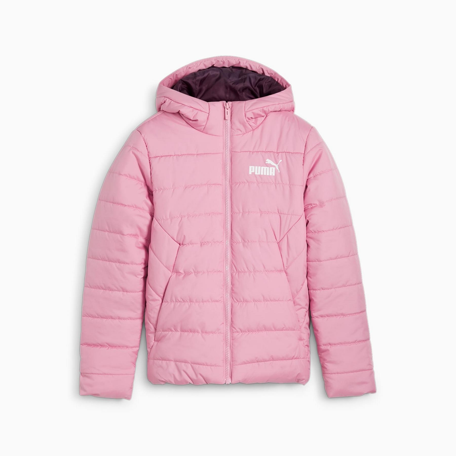 Puma ESS PADDED girls` hooded jacket
