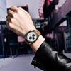 BENYAR AKNIGHT Watch Men's Stylish Watch Men's Watch Luminous Chronograph Fixed Bezel Analog Calendar Arm Watch Waterproof Japanese Quartz Watch Leath
