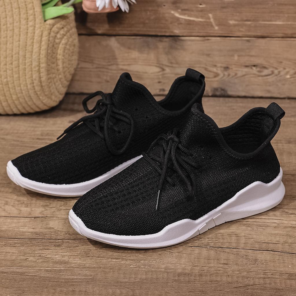 Fashion Women's Platform Non-slip Low-top Shoes Spring and Summer Mesh Breathable Casual Shoes Light and Comfortable Walking Sneakers.