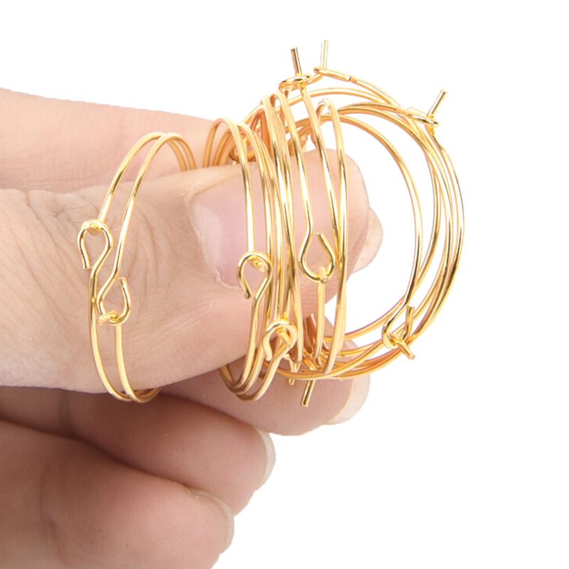 100 bucăți argint placat cu aur pahar de vin inele farmec Cercei Cercei petrecere de nuntă