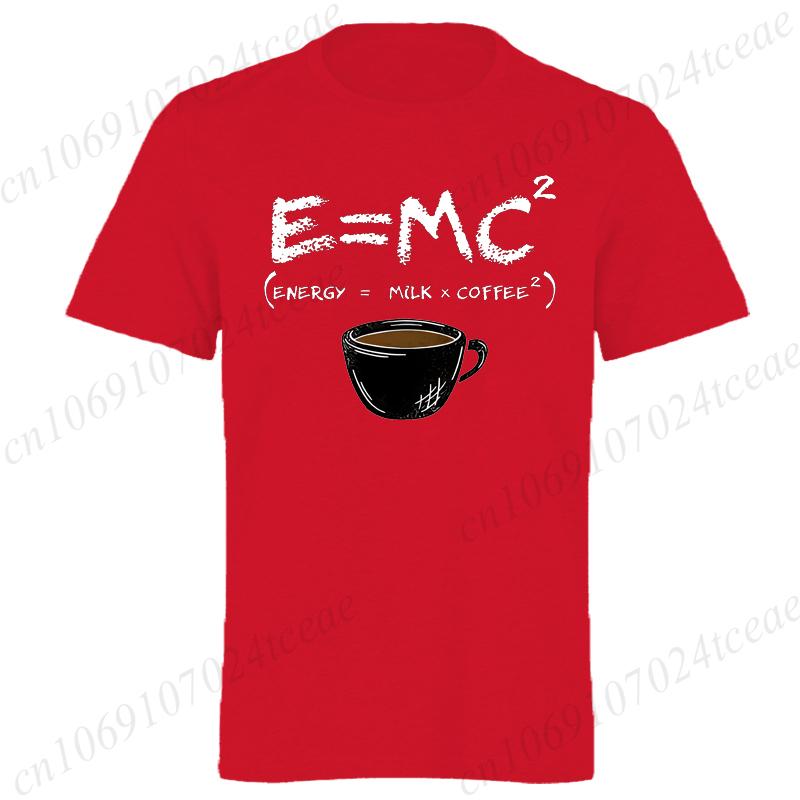 Formula Science Coffee E MC Equation Unisex T-Shirt, Energy Milk Coffee T-Shirts,Vintage T Shirts,short Sleeve Shirts for Men