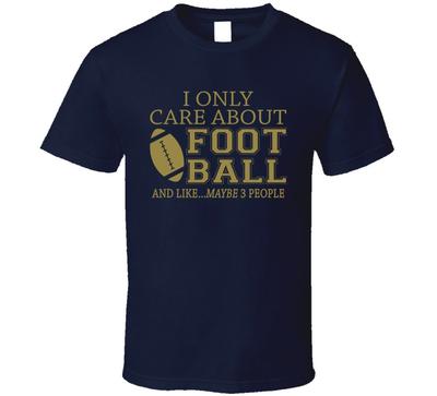 Ich kümmere mich nur um Fußball-T-Shirt