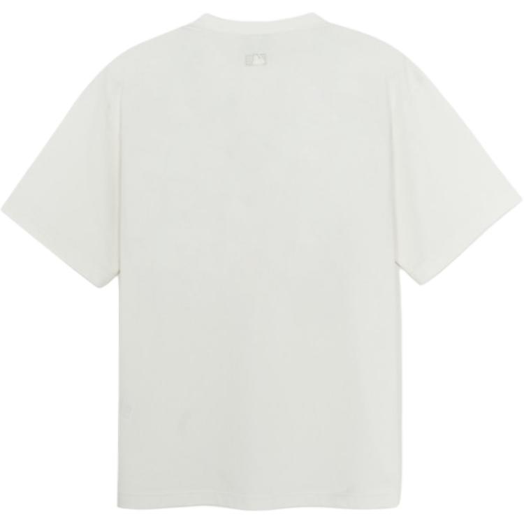 New MLB T Shirts Men's White 3ATSN0154-50IVS