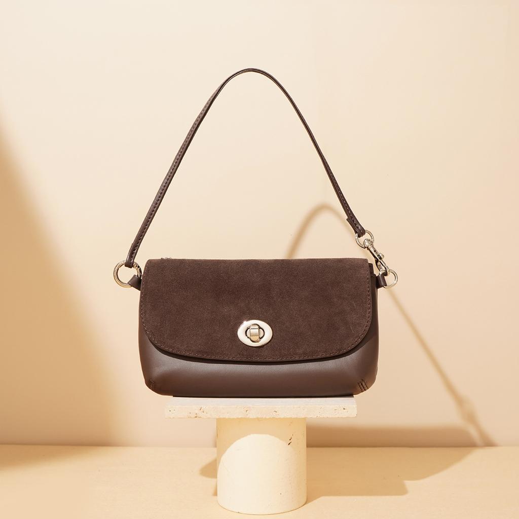 Bag for Girls Chain Bag Small Square Bag Small Fragrant Style Frosted Leather High-end Single-shoulder Crossbody Women's Bag
