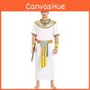 Stunning Nile Pharaoh And Queen Couples Costume For Stage Performances In Polyester