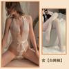 Sexy Underwear Sexy Perspective One-piece Pajamas Lace Milk Nightgown Eyelash Lace Set