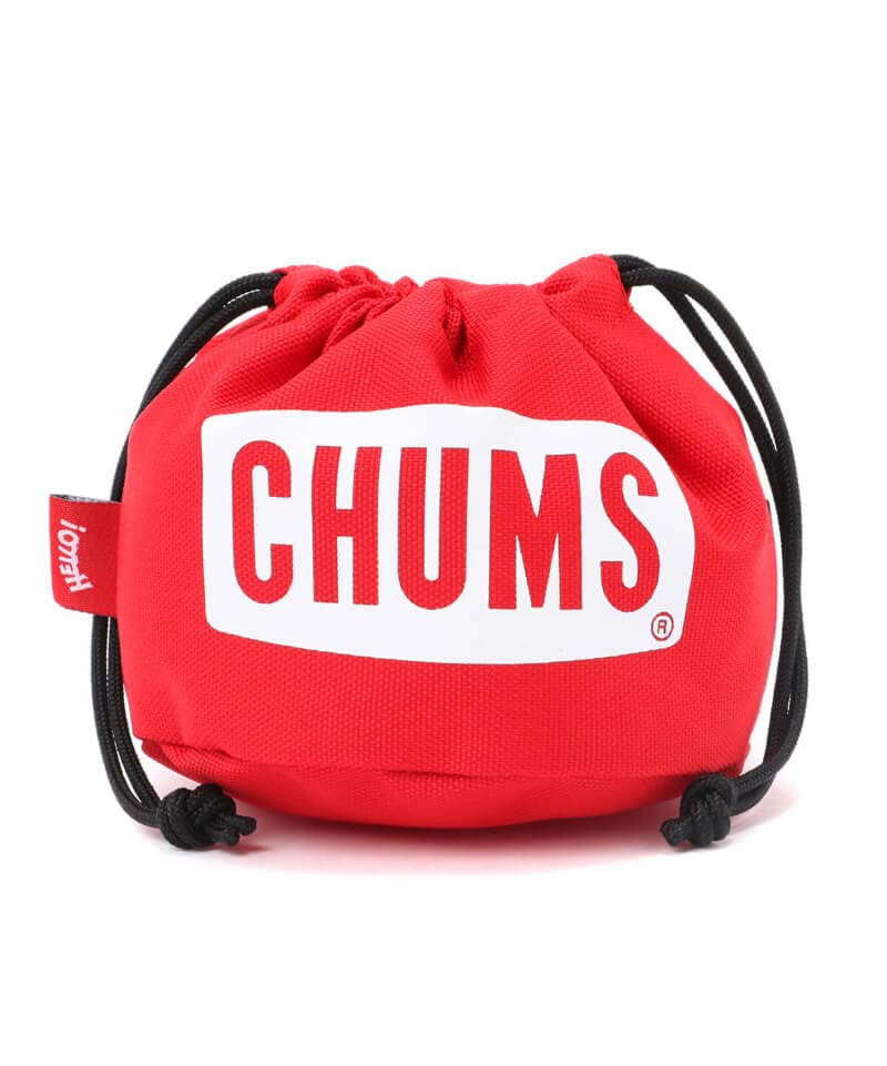 

CHUMS Drawstring Tool Case Storage Case Chums Logo Red S Size CH60-3376-R001-00