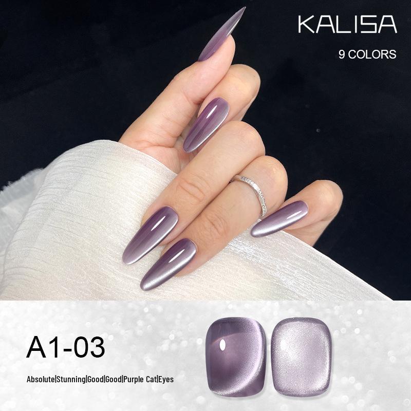2026 Trendy Purple Cat Eye Nail Gel - Illuminating & Whitening Phototherapy Art