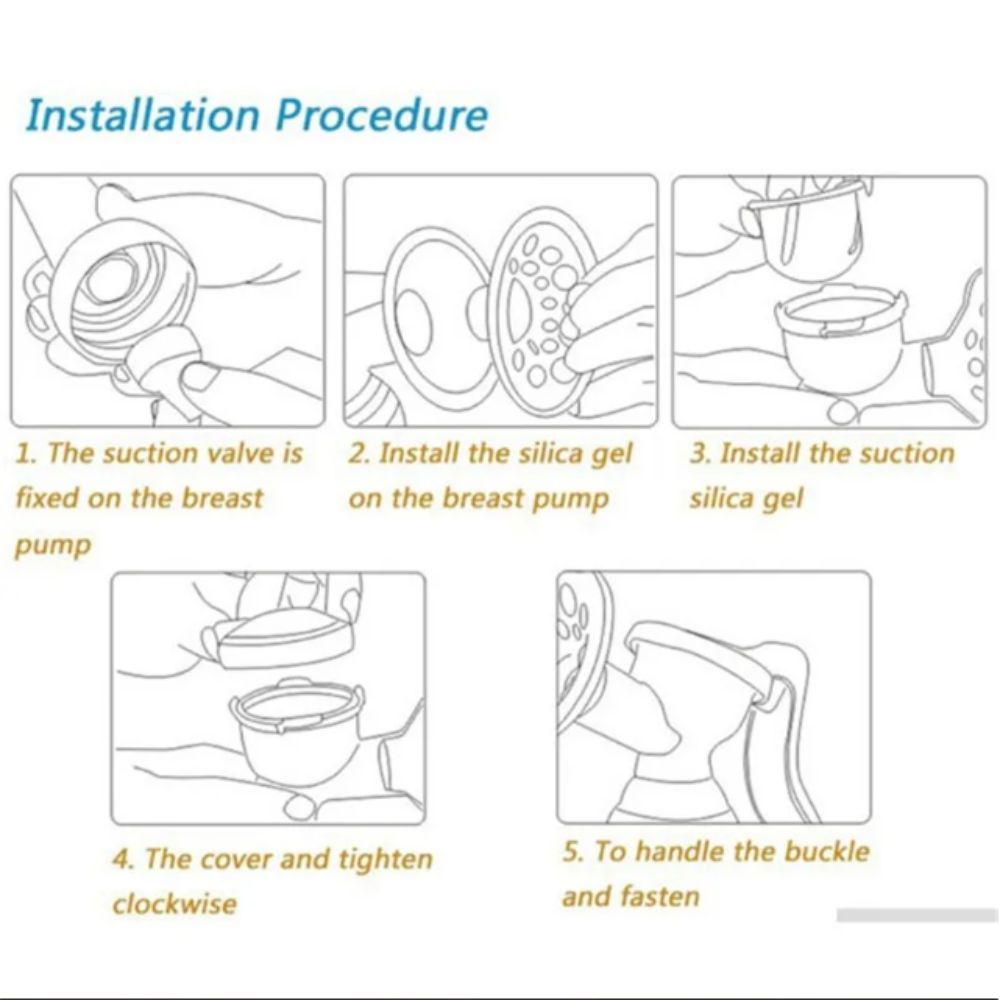 Baby Nipple Manual Breast Pump BPA Free Breast Milk Pump Suction Milk Pump  Maternity Use