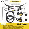 NUTT 4 Piston Y-5 Electric E-Bike Scooter Disc Brake Hydraulic Bicycle 140 160 180 Rotor For A5-D KUGOO Dualtron Kaabo Mantis