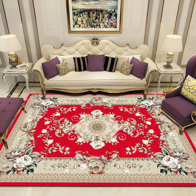 New Chinese Carpet Living Room Coffee Table Sofa Large Area Cushion Bedroom Study Bed Non-slip Blanket Modern Rectangular Carpet