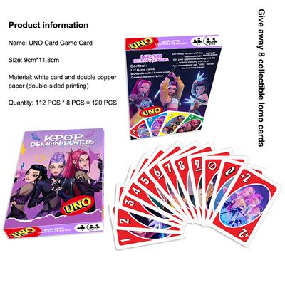 120 ks Stolní hra Karet Sada Zábavné Kpop Lovci démonů Pokerová karta Karta trestu Společenská desková hra Rekvizita Sběratelské karty