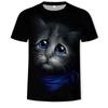 Summer Aggrieved Kitten Pattern 3D Digital Printed Men's T-shirt