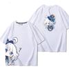 Popolari T-shirt da Uomo Genshin Impact Furina Stampa 3D Manica Corta Magliette Moda Uomo Donna Girocollo Top Abbigliamento Estivo