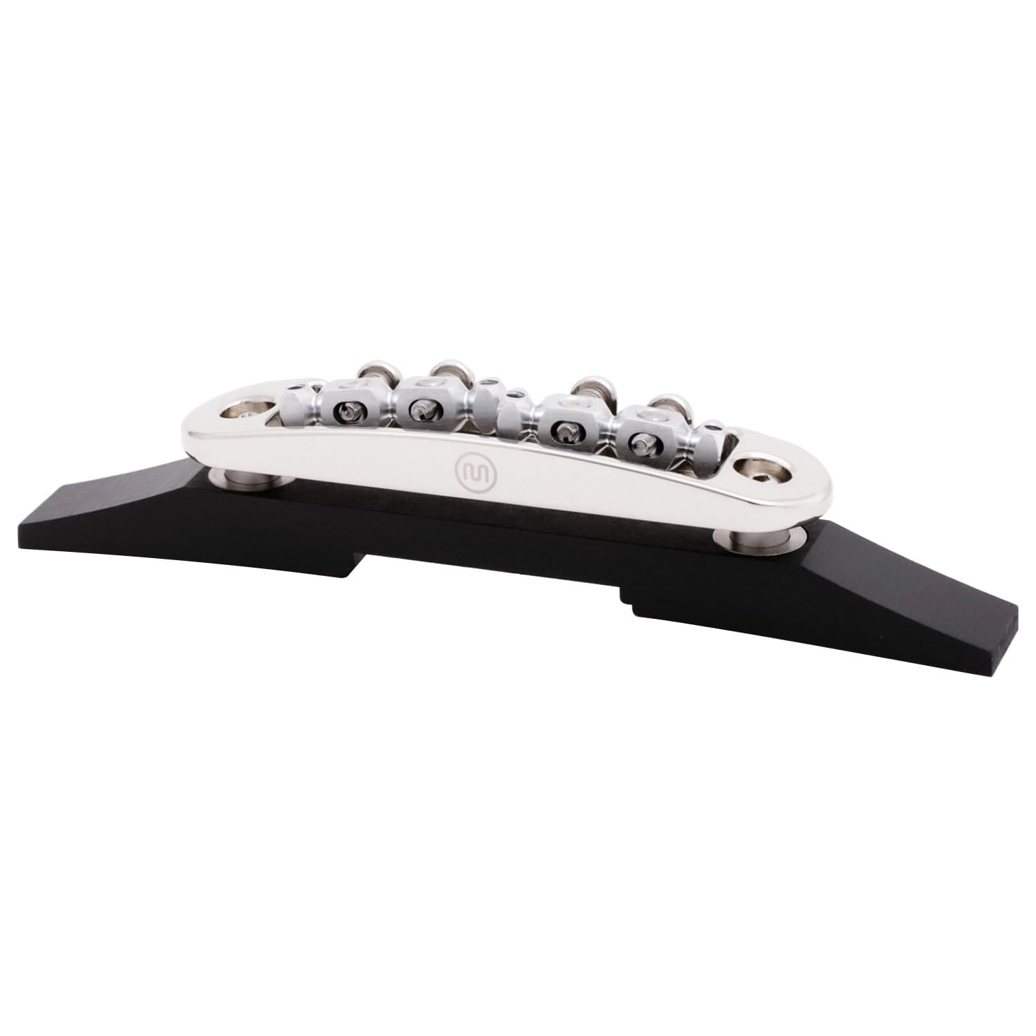 

Mastery Bridge Replacement Bridge Archtop Bridge Aluminum Nickel Plated Finish Archtop M10.2 (For Guitars) [ ]